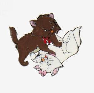 Disney The Aristocats Paint Enamel Pin Marie And Berlioz